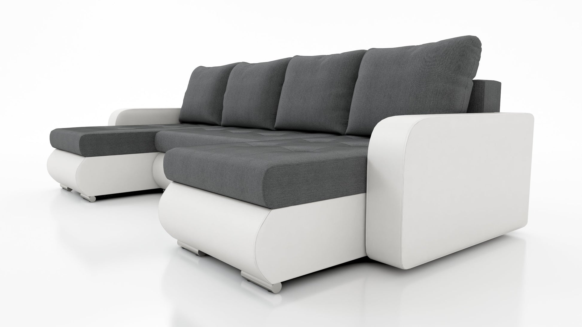 CORNER SOFA BED DAVY U 300CM CHOICE OF COLORS / BONNELL SPRING + FOAM