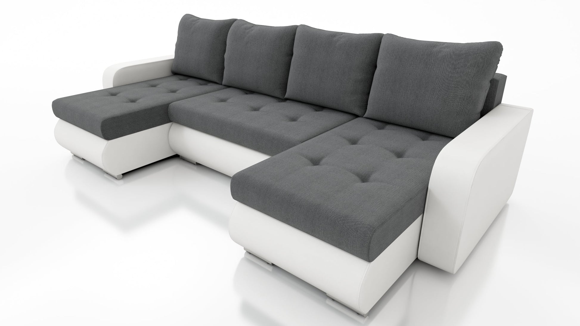 CORNER SOFA BED DAVY U 300CM CHOICE OF COLORS / BONNELL SPRING + FOAM