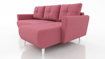 CORNER SOFA BED MONE UNIVERSAL 228cm EASY CLEAN FABRIC CHOICE OF COLOR / BONELL SPRINGS + FOAM