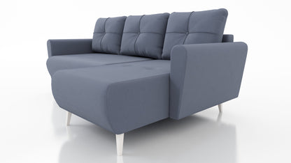 CORNER SOFA BED MONE UNIVERSAL 228cm JASMINE 90 EASY CLEAN FABRIC  / BONELL SPRINGS + FOAM