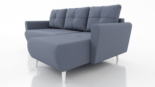 CORNER SOFA BED MONE UNIVERSAL 228cm EASY CLEAN FABRIC CHOICE OF COLOR / BONELL SPRINGS + FOAM