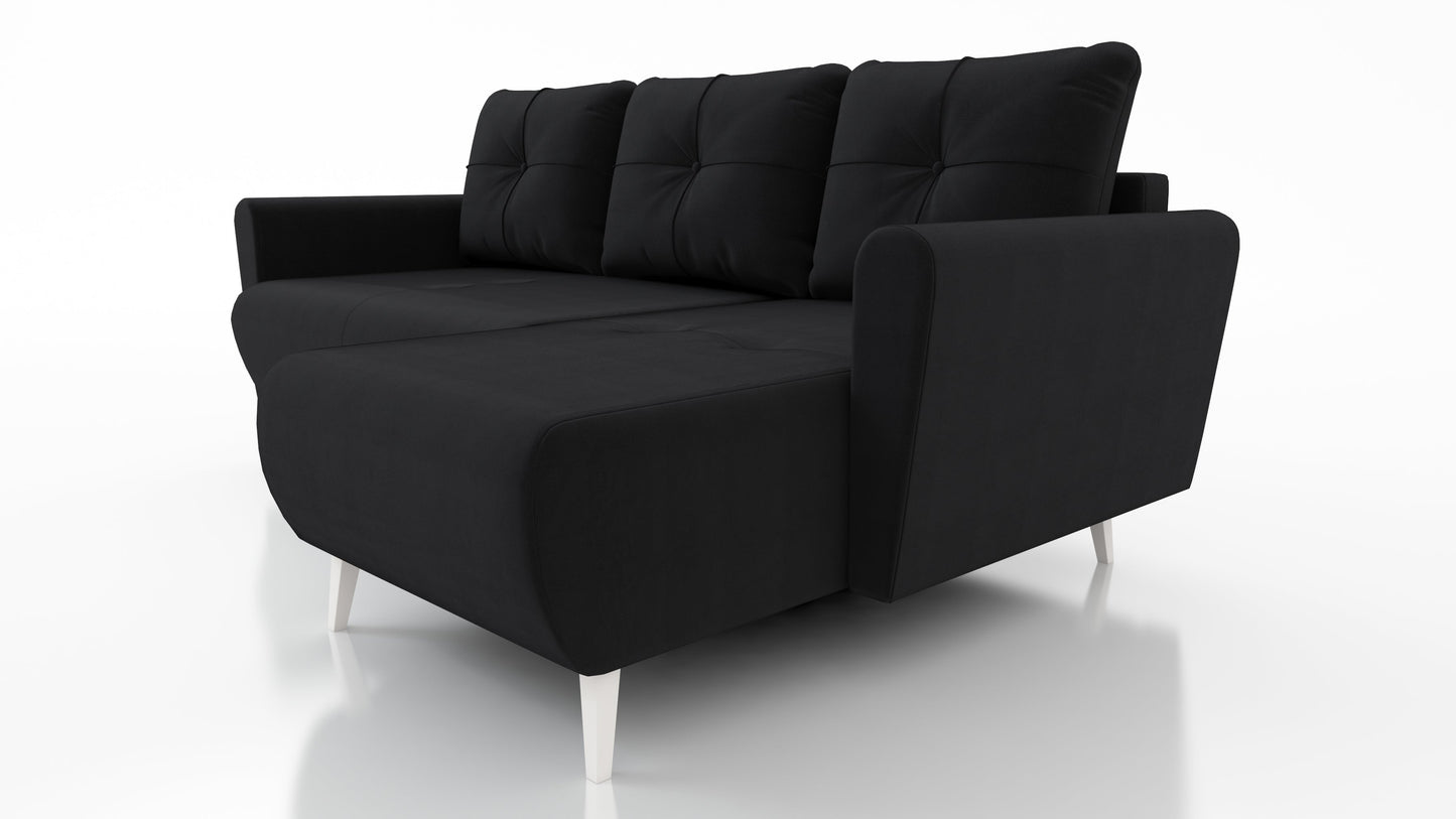 CORNER SOFA BED MONE UNIVERSAL 228cm EASY CLEAN FABRIC CHOICE OF COLOR / BONELL SPRINGS + FOAM
