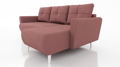 CORNER SOFA BED MONE UNIVERSAL 228cm EASY CLEAN FABRIC CHOICE OF COLOR / BONELL SPRINGS + FOAM