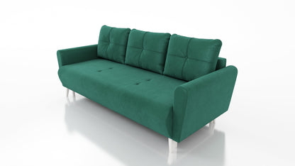 SOFA BED MONE CHOICE OF COLOR 221CM SEASY CLEAN FABRIC / BONELL SPRINGS + FOAM