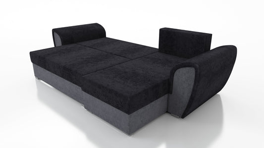 UNIVERSAL CORNER SOFA BED IRIS GREY/BLACK 260CM / FOAM