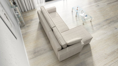 CORNER SOFA BED ROBI 240CM / SPRINGS + FOAM / CHOICE OF COLOR