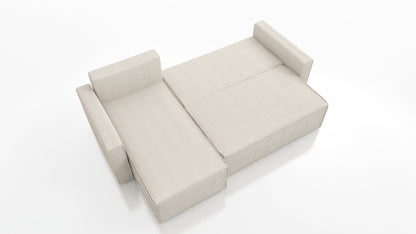 CORNER SOFA BED ROBI 240CM / SPRINGS + FOAM / CHOICE OF COLOR