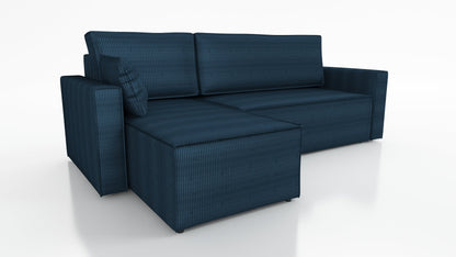 CORNER SOFA BED ROBI 240CM / SPRINGS + FOAM / CHOICE OF COLOR