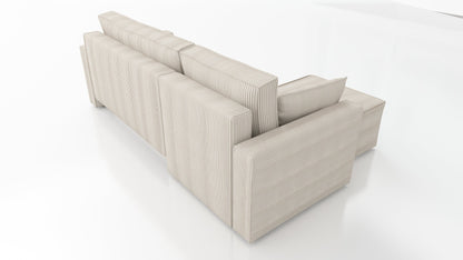 CORNER SOFA BED ROBI 240CM / SPRINGS + FOAM / CHOICE OF COLOR