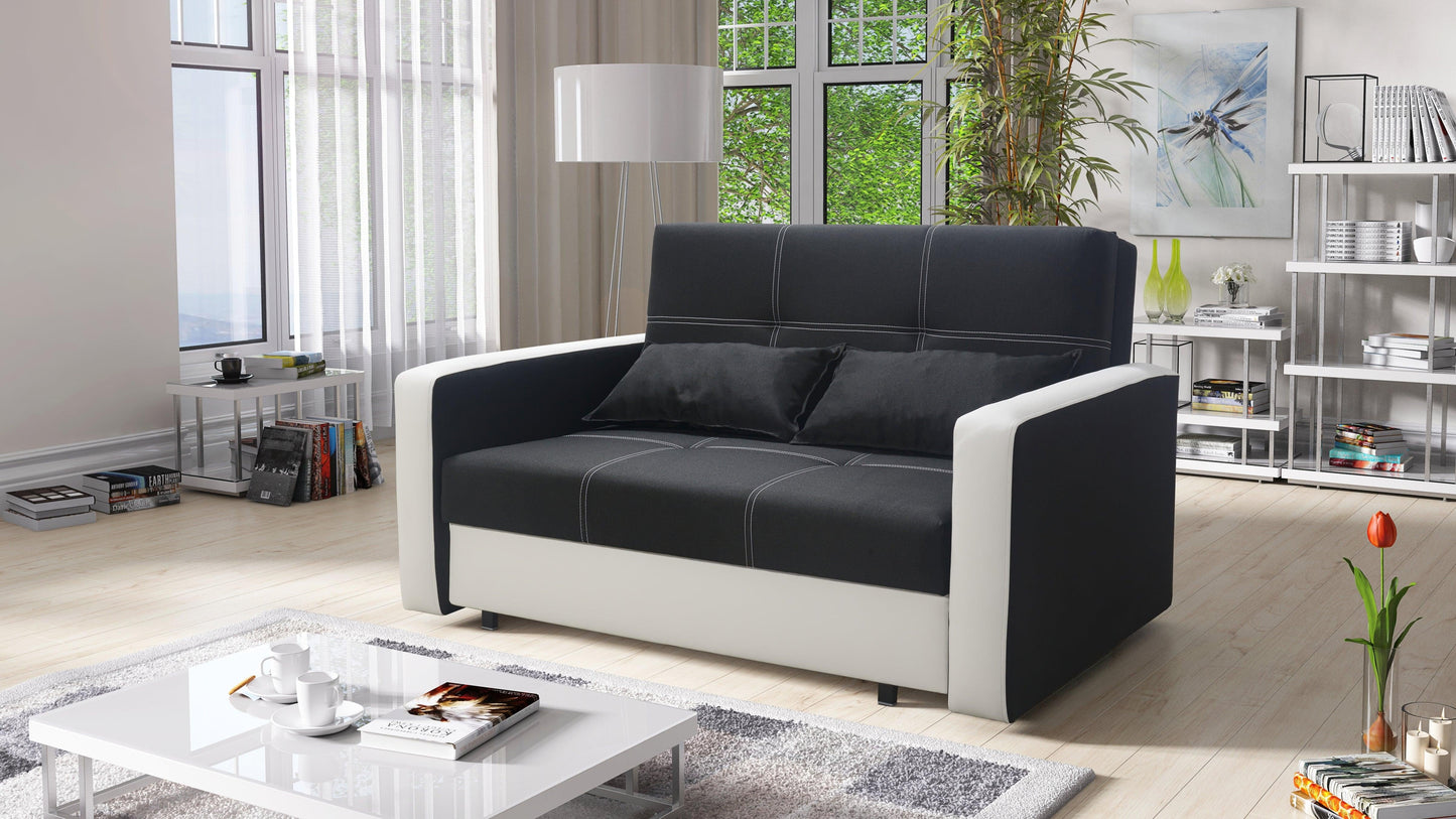 TWO SEATER SOFA BED BELLA II 137CM / SPRINGS + FOAM