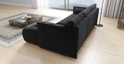 CORNER SOFA BED NESS 214CM / SPRINGS + FOAM / CHOICE OF COLOR
